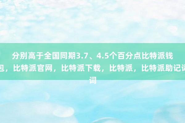 分别高于全国同期3.7、4.5个百分点比特派钱包，比特派官网，比特派下载，比特派，比特派助记词