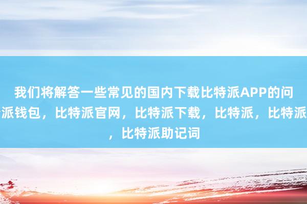 我们将解答一些常见的国内下载比特派APP的问题比特派钱包，比特派官网，比特派下载，比特派，比特派助记词