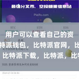 用户可以查看自己的资产情况比特派钱包，比特派官网，比特派下载，比特派，比特派助记词